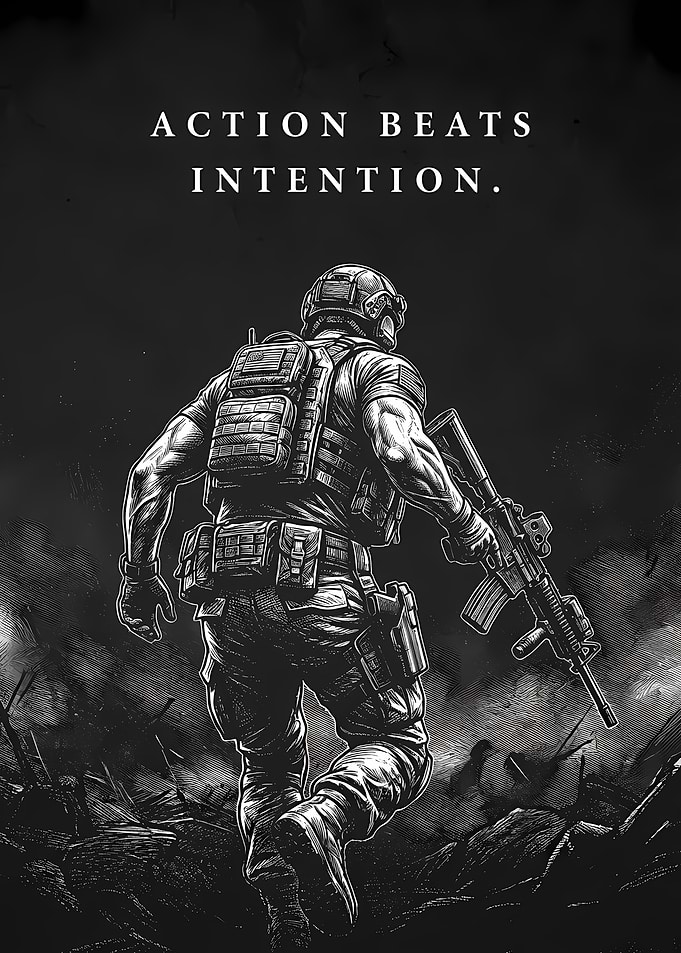 Action Beats Intention Military Art