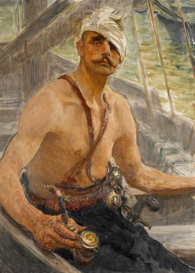 Pirate with Eye Patch Painting