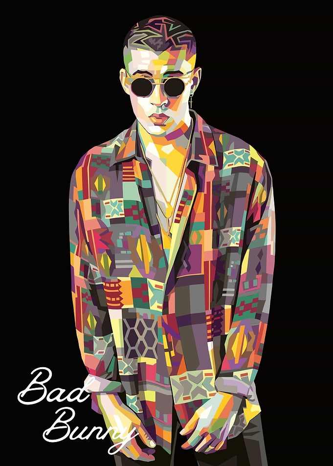 Bad bunny pop art