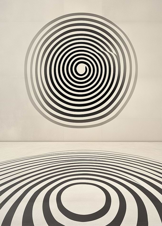 Abstract Spiral Room