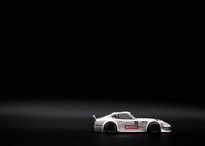 White Race Car Nissan Diecast