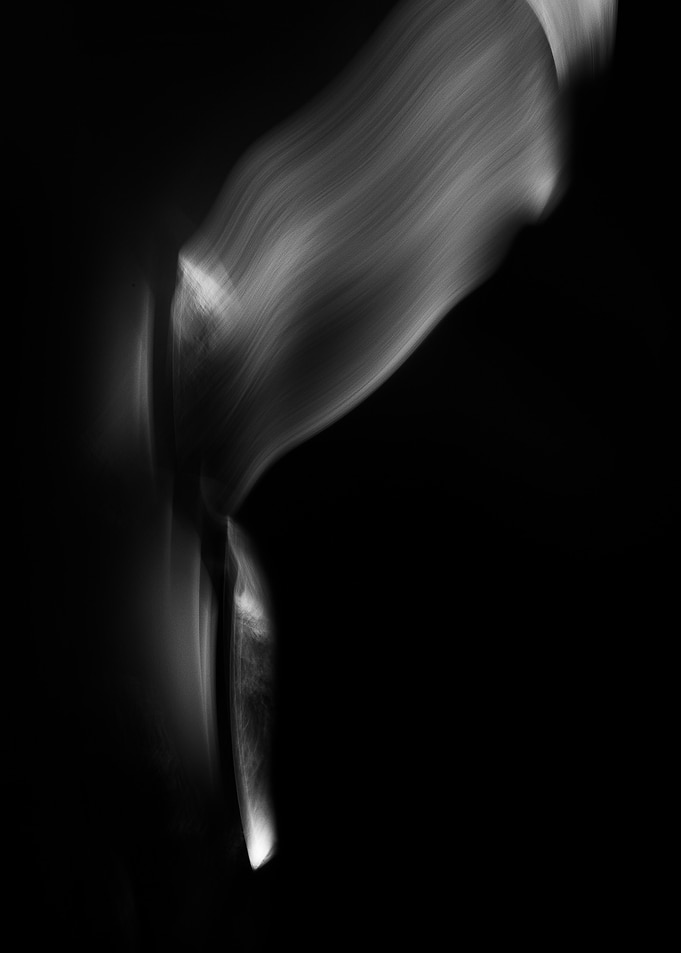 Abstract Motion Blur in Black and White