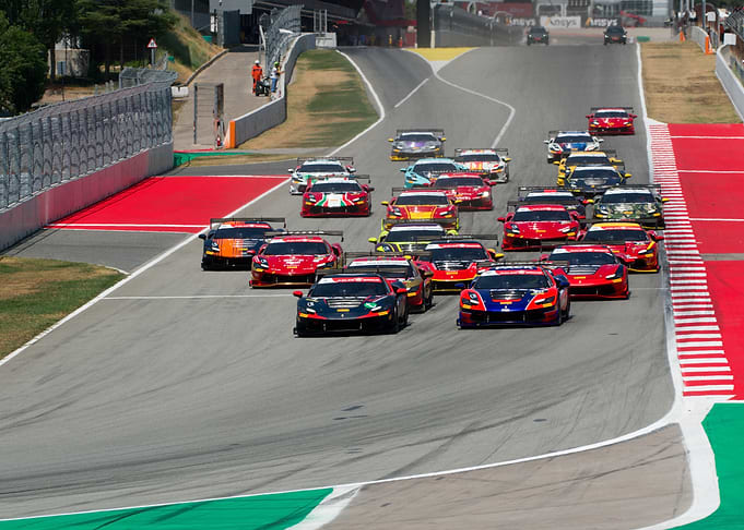 Race Cars on Track