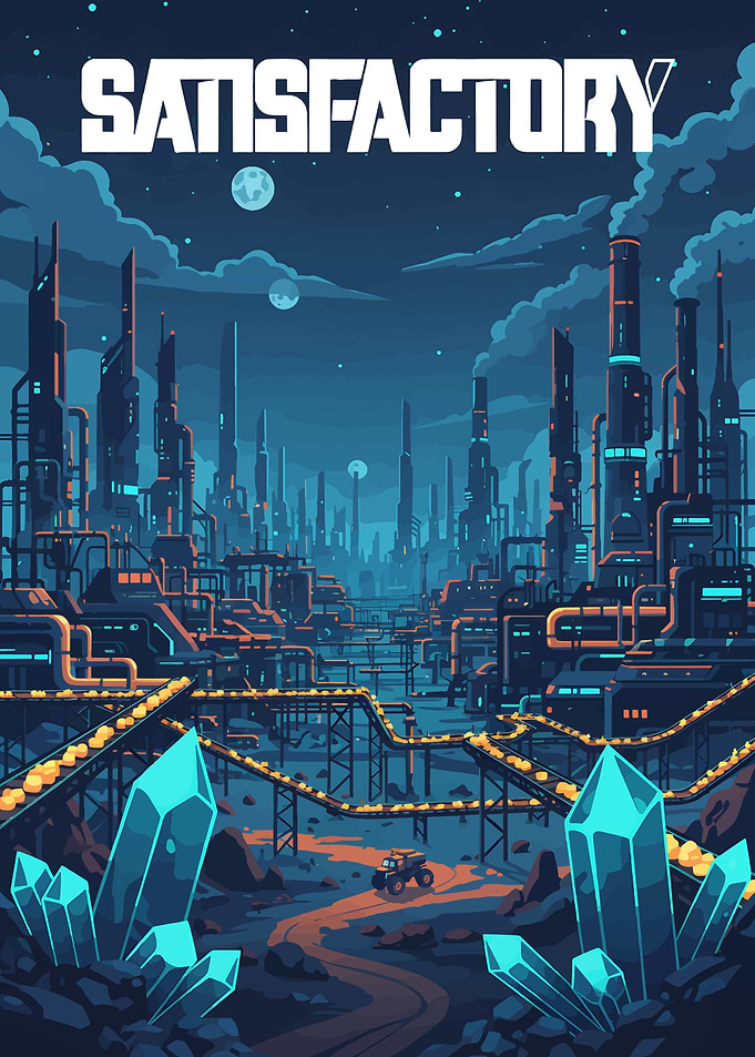 Satisfactory Game Industrial Landscape