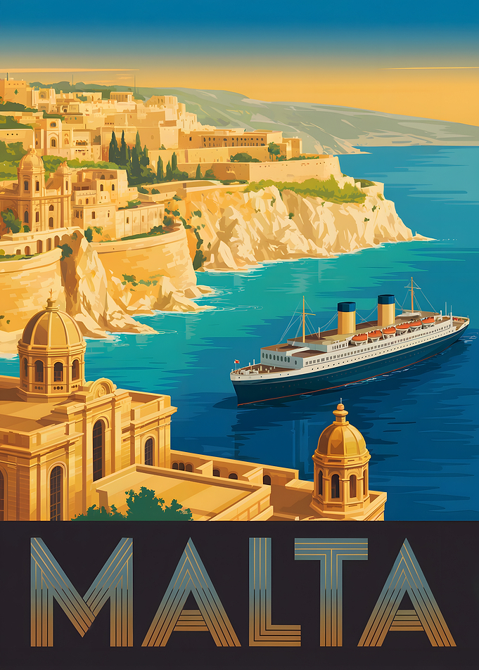 Malta Travel Poster
