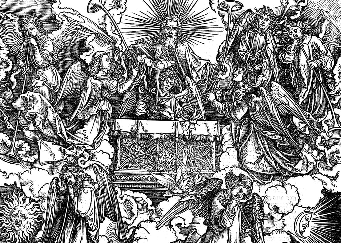 Opening of the Seventh Seal Albrecht Durer Engraving