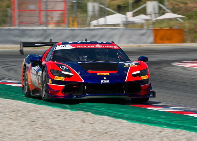 Ferrari Race Car on Track