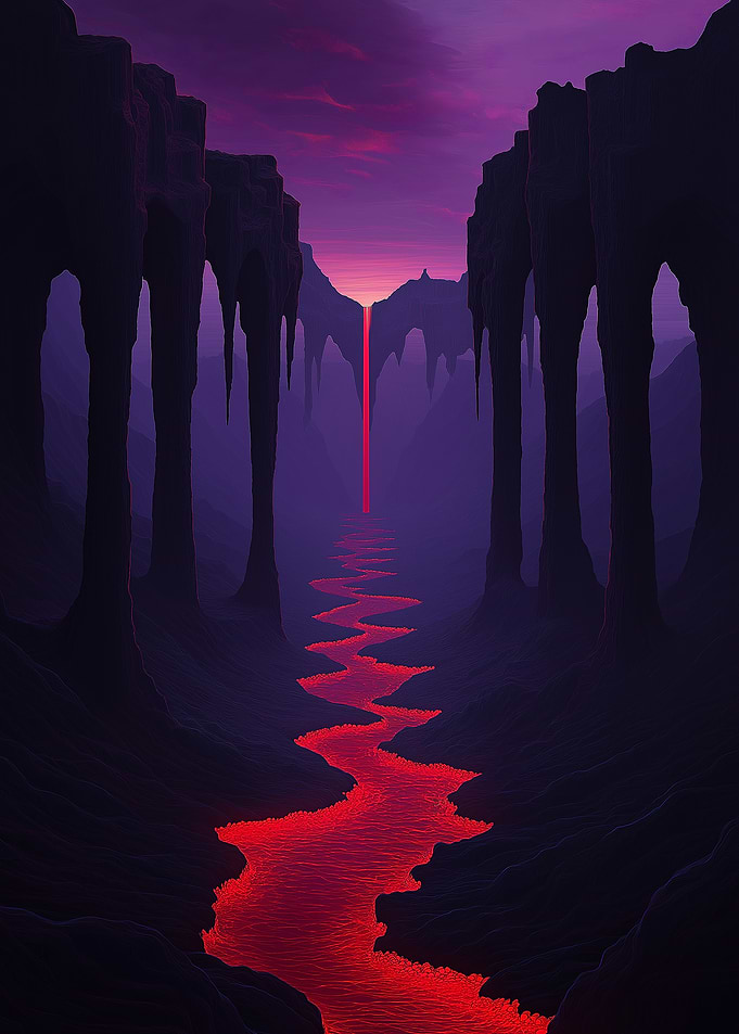 Red River Through Dark Canyon