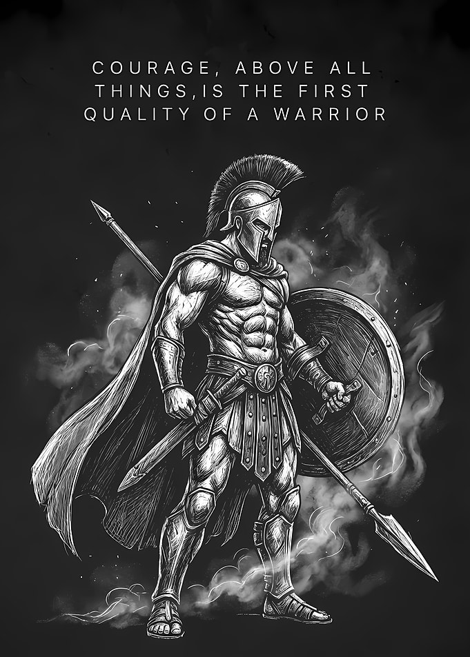 Warrior Courage Illustration