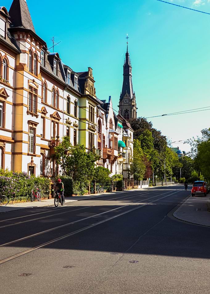 Heidelberg street photo on the Römerstraße