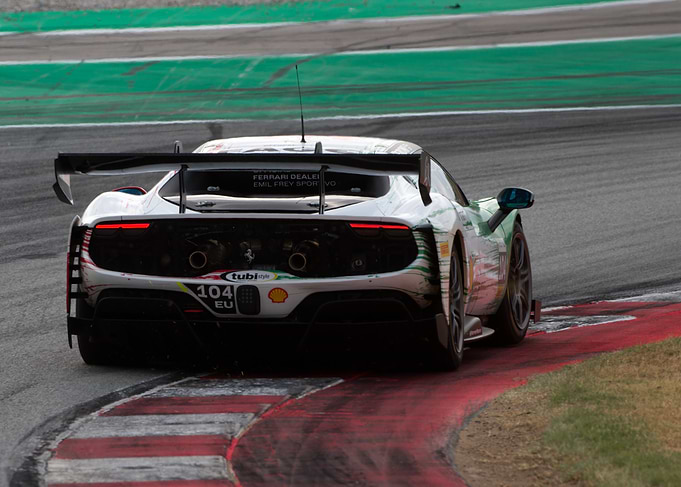 Ferrari Race Car on Track
