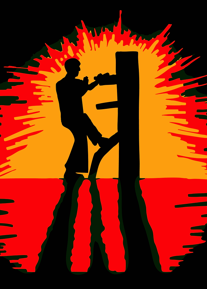 Wing Chun Training Silhouette