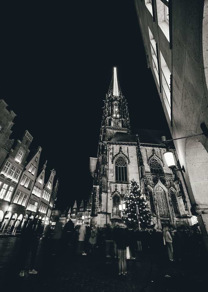 Prinzipalmarkt in Münster an Weihnachten