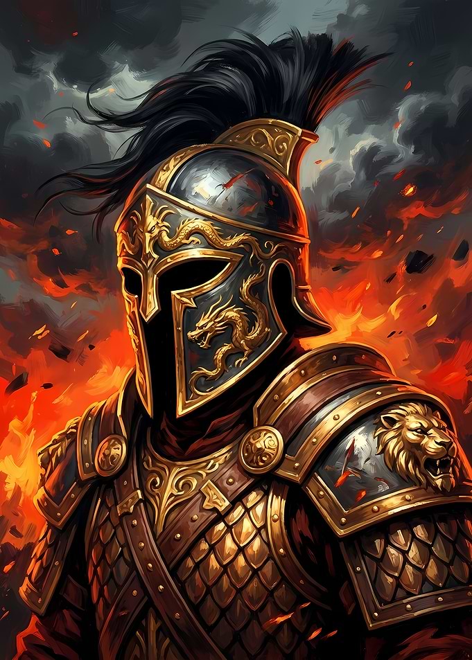 Warrior in Golden Armor