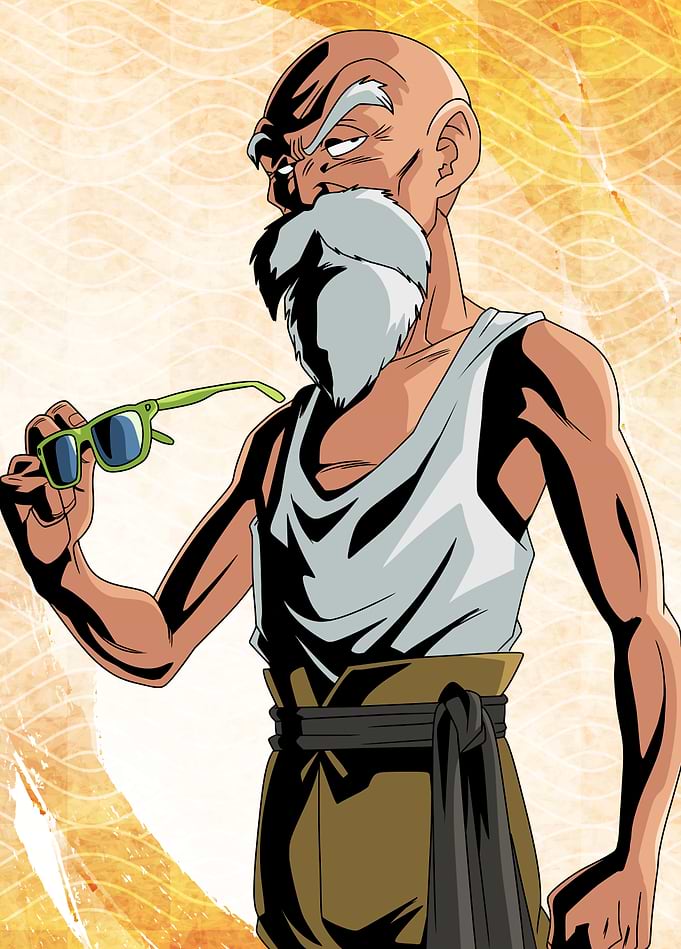 Master Roshi's Iconic Gaze