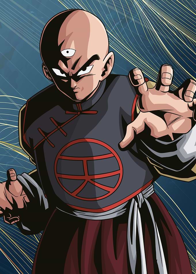 Tenshinhan's Unwavering Gaze and Power