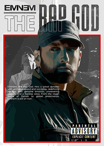 Eminem The Rap God Poster