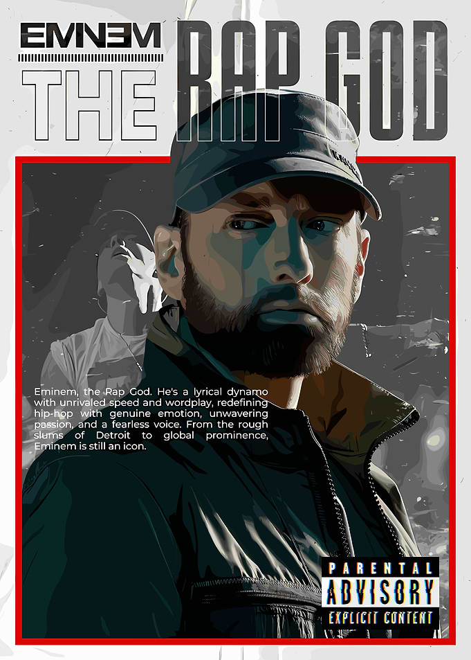 Eminem The Rap God Poster
