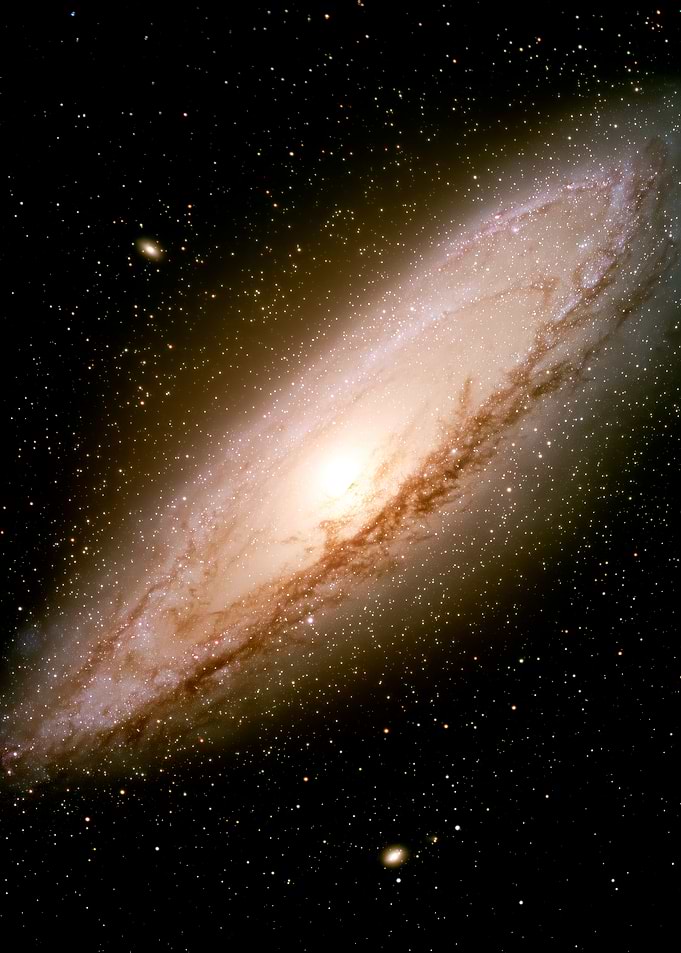 Andromeda Galaxy in Deep Space