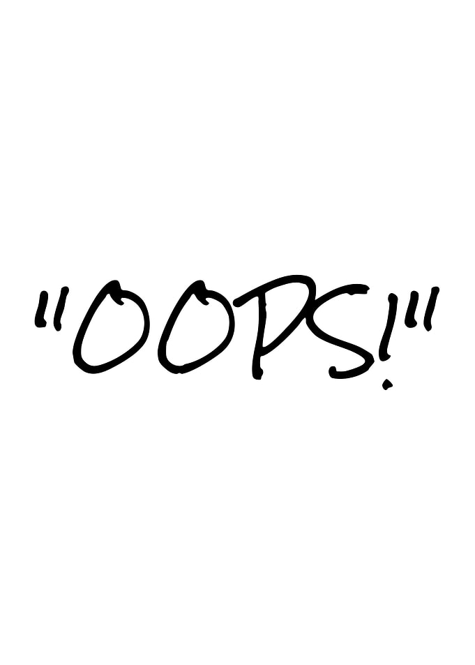 Oops Text Art