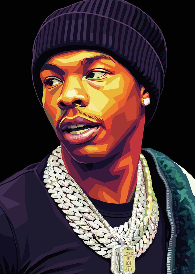 Lil Baby Portrait Digital Art
