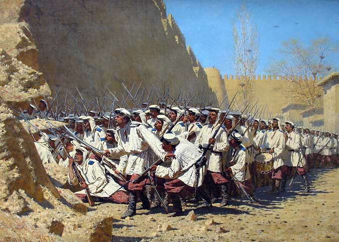 By the Fortress Wall. 'Let Them Enter'