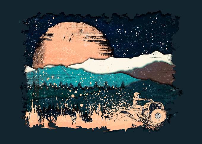 ATV Adventure Under the Moonlit Sky