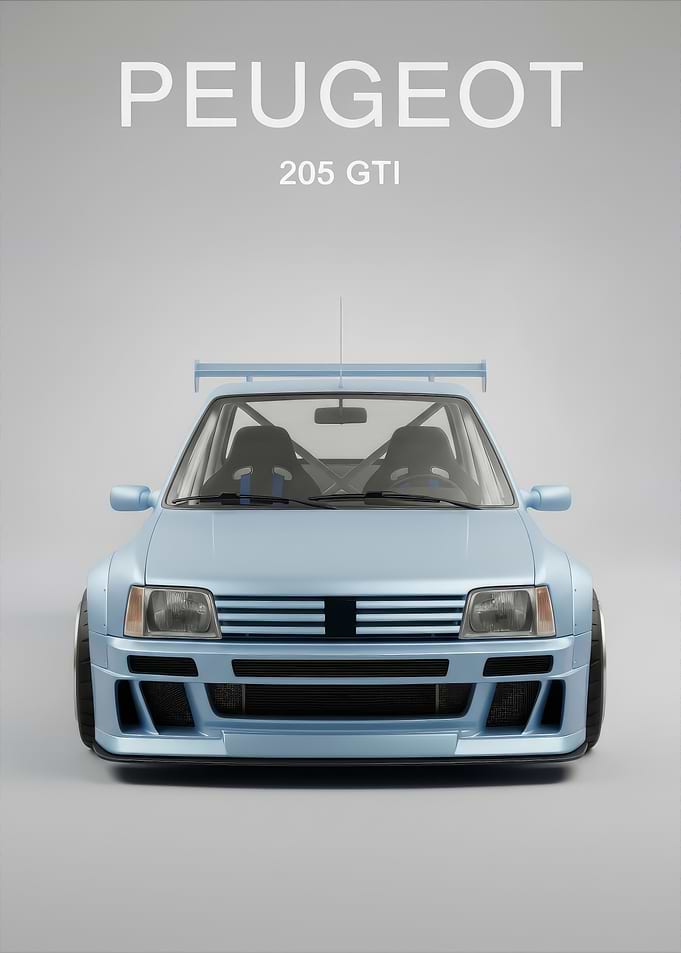 Peugeot 205 GTI Light Blue