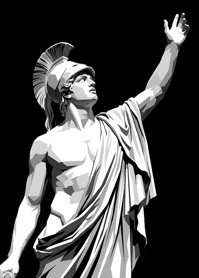 Statue of a Greek Warrior