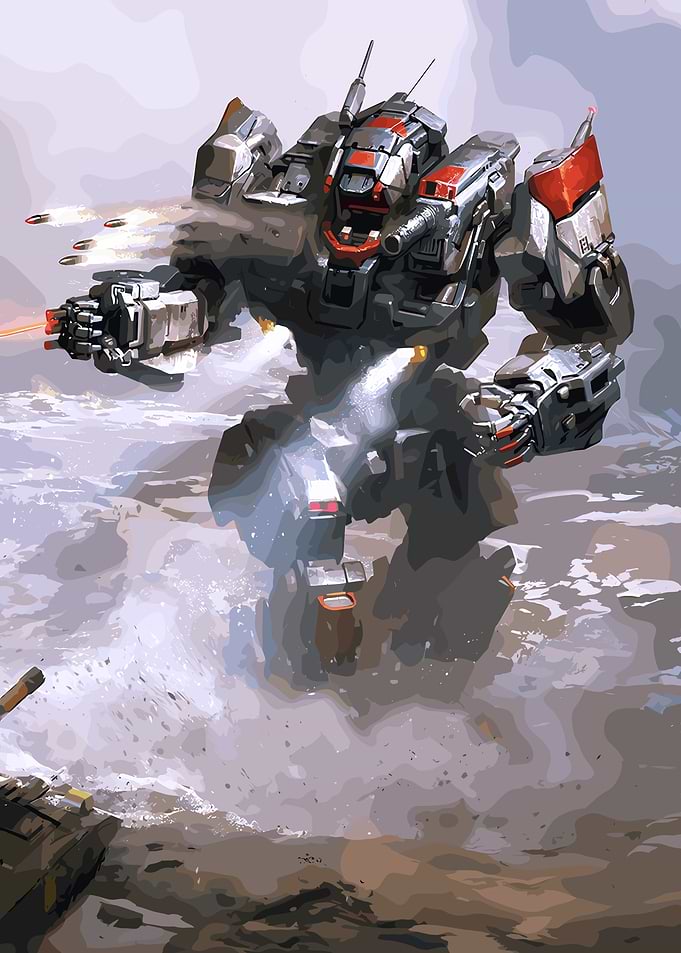 Mech Warrior in Action