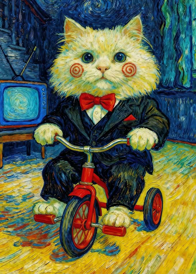 Cat on Tricycle