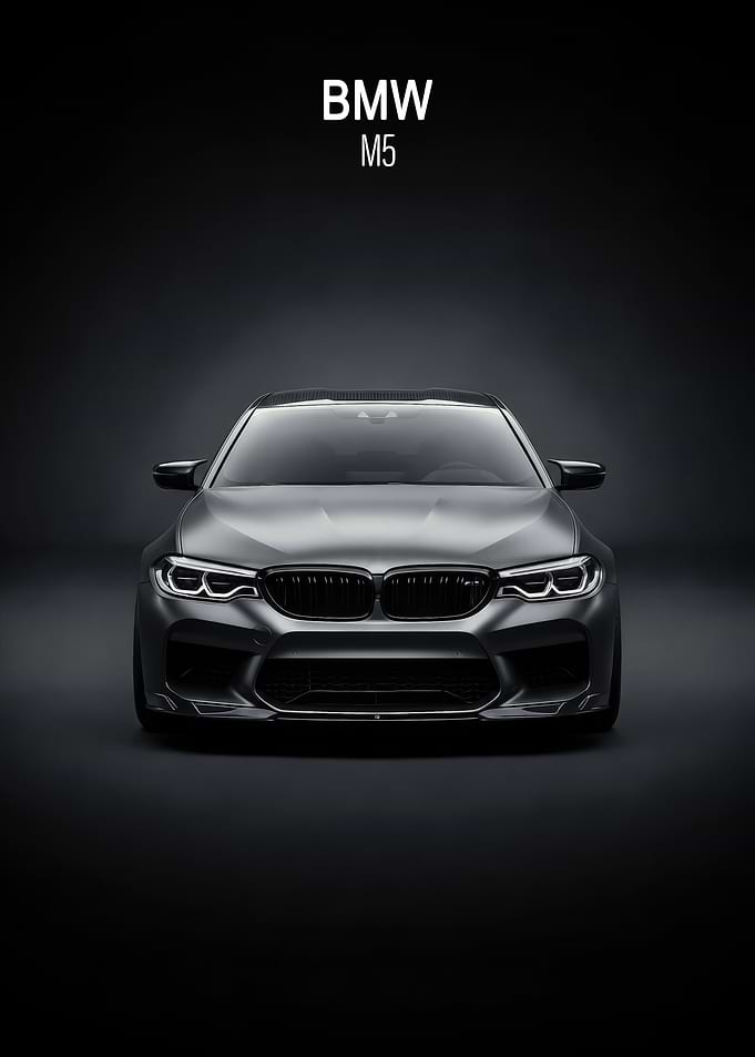 BMW M5 Front View poster