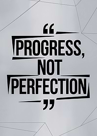 Progress, Not Perfection Motivational Quote