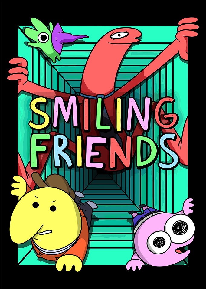 Smiling Friends Cartoon Poster