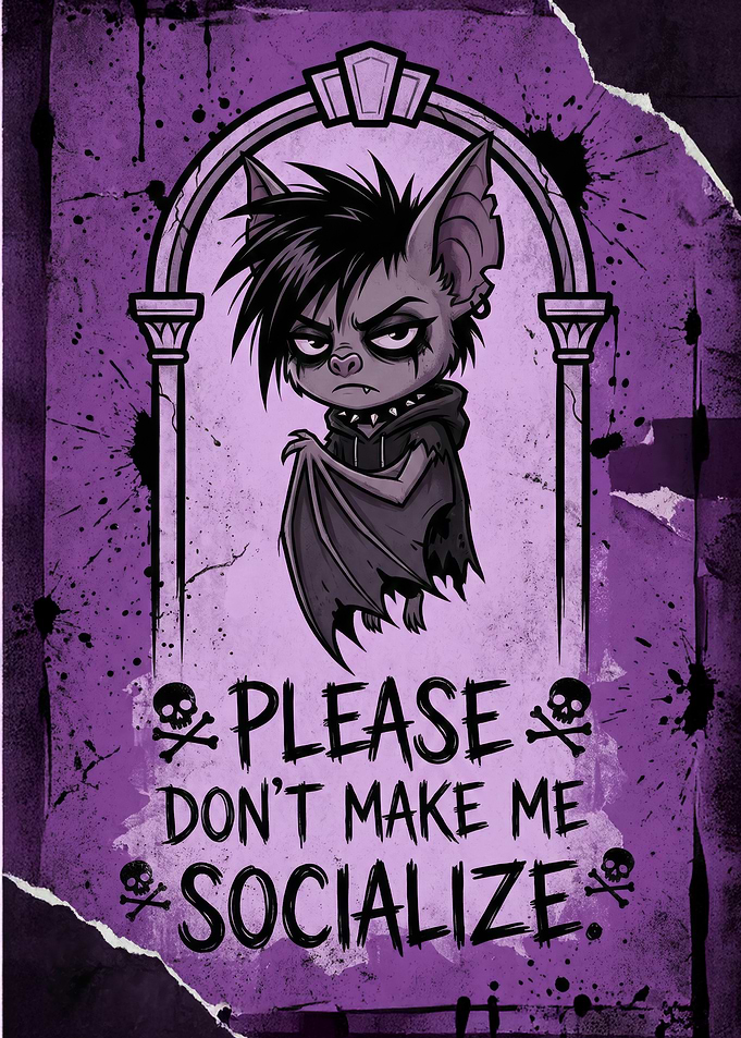 Grumpy Bat - Please Don't Socialize