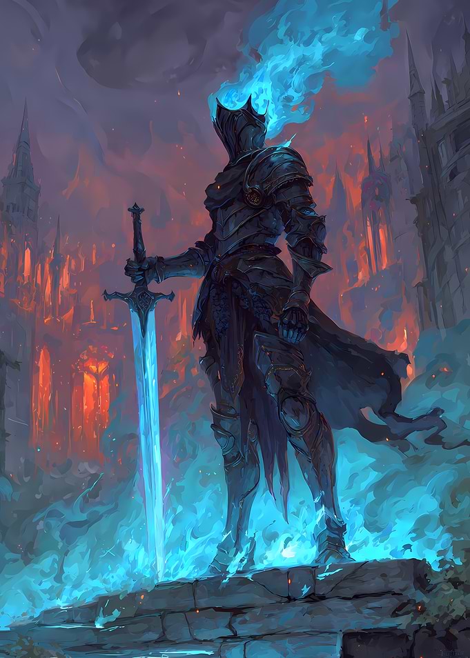 Blue Flame Knight