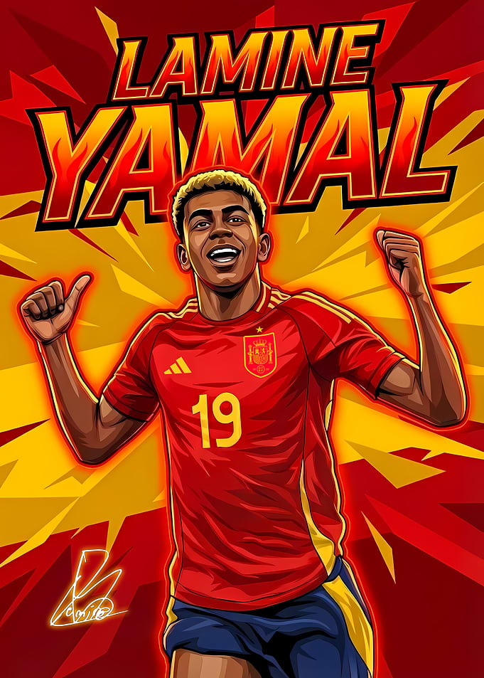 Lamine Yamal Spain Football Soccer