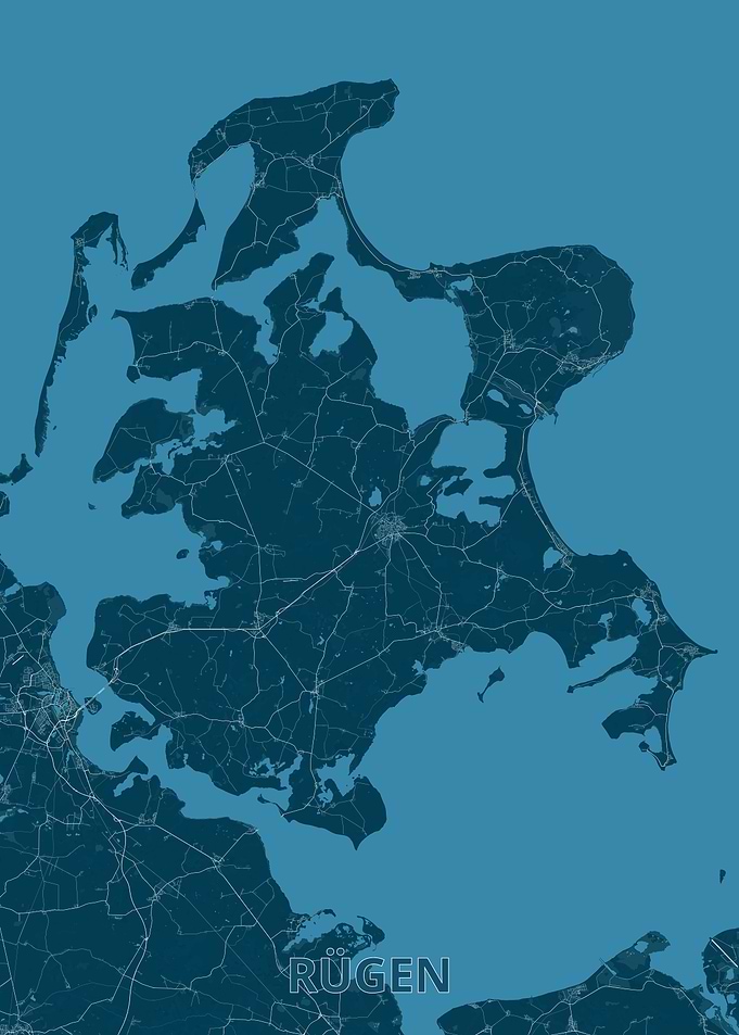 Rügen Island Map