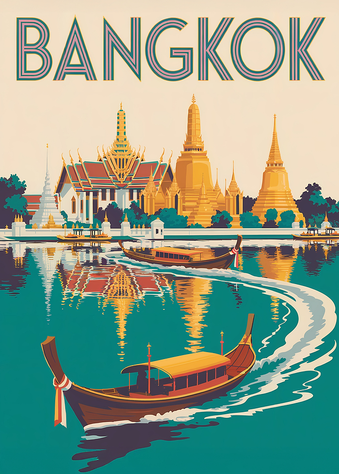 Bangkok Travel Poster
