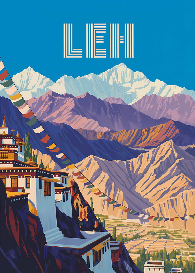 Leh Travel Poster