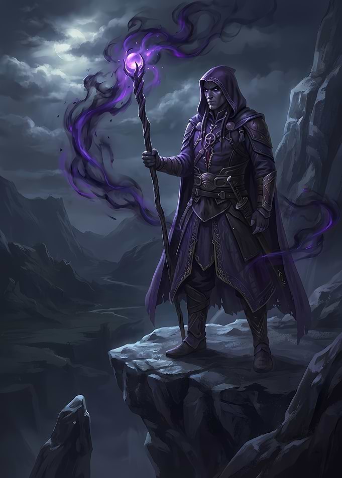 Dark Mage on Cliff Edge