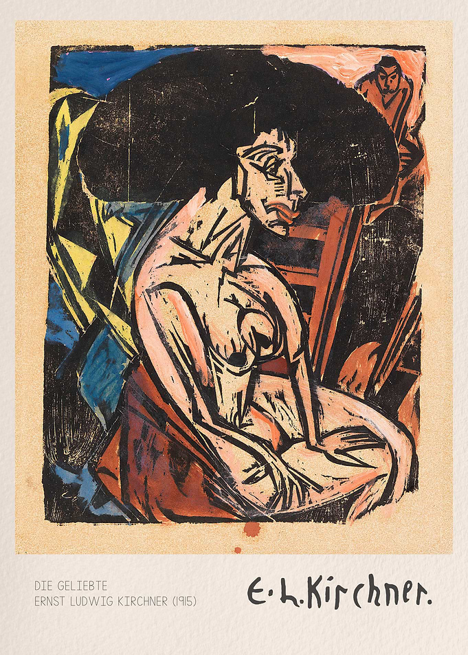 Die Geliebte by Ernst Ludwig Kirchner