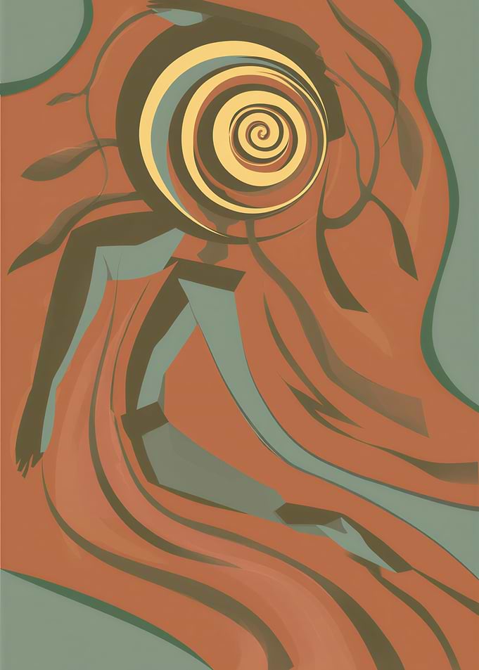 Abstract Figure with Spiral