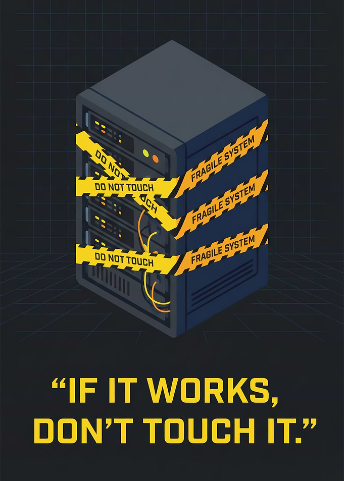 Fragile System Server Illustration
