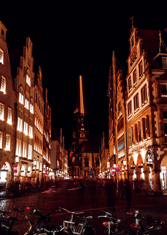 Prinzipalmarkt in Münster an Weihnachten