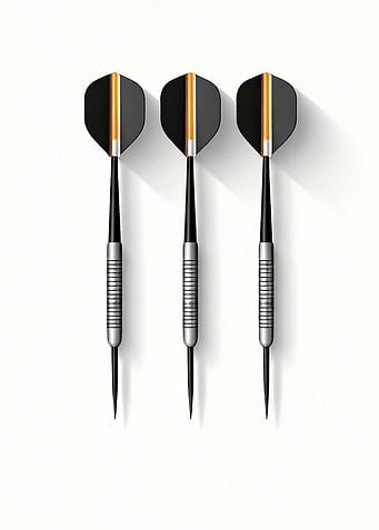 Black Darts White Background minimalistic