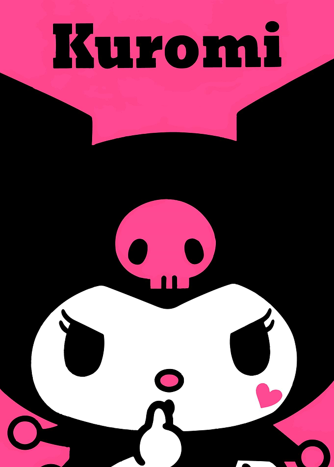 Kuromi Character Pink and Black