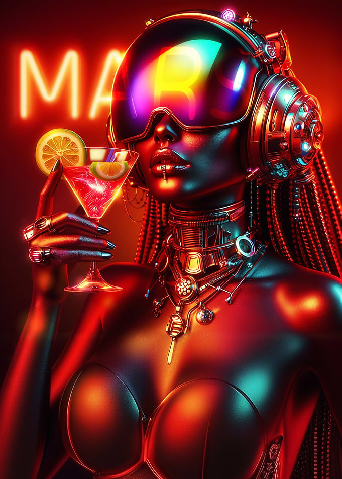 Mars Martini Cocktail
