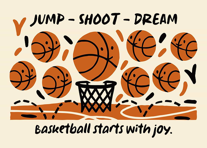 Jump, Shoot, Dream Basketball Art