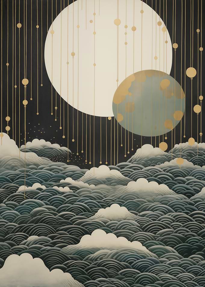 Abstract Celestial Seascape